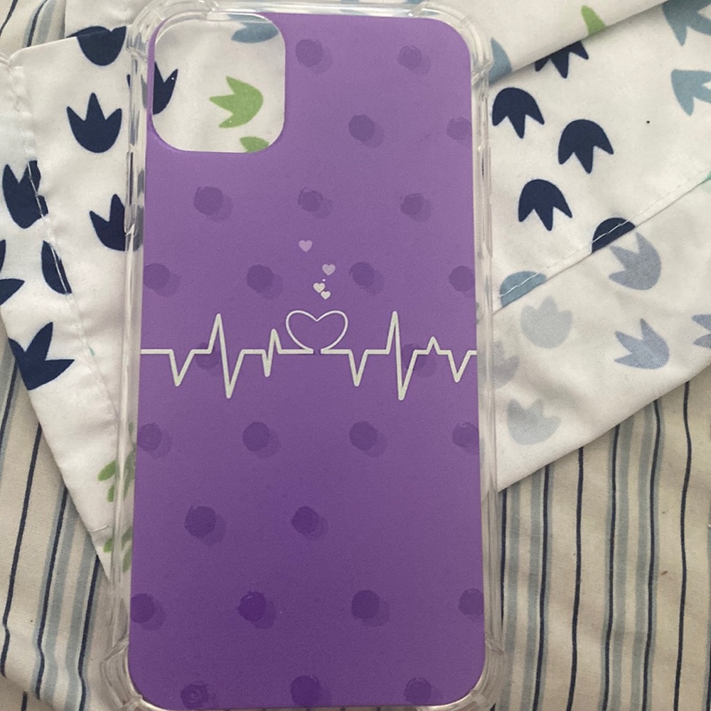Purple Heart iPhone 11/XR case